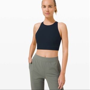Lululemon Energy Bra High Neck Long Line Rib
True Navy